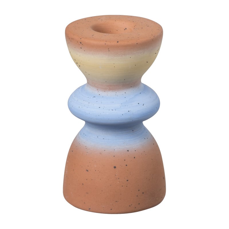 Kandelaar terracotta - diverse varianten - 5.3x9 cm