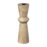 Kandelaar hout geometrisch - ø7.5x25 cm 
