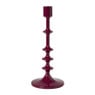 Kandelaar groot - bordeaux rood - ø10x23 cm