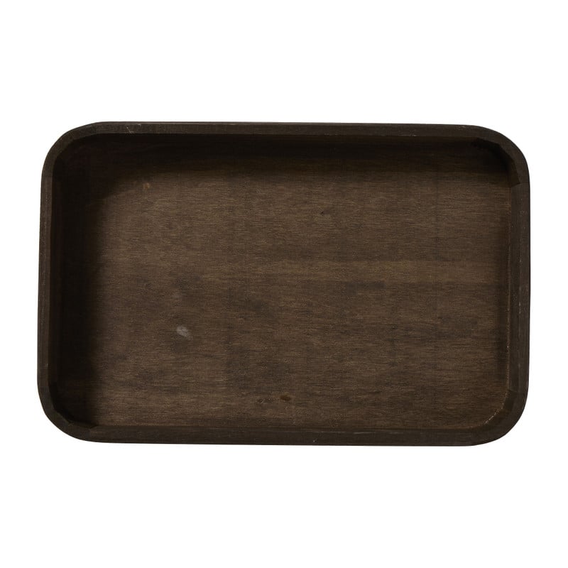 Tray hout S - donkerbruin - 3.5x25.5x15 cm