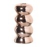Kandelaar gedraaid groot - rosé goud - ø6.5x12 cm