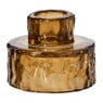 Kandelaar glas - ø7x5 cm - diverse varianten