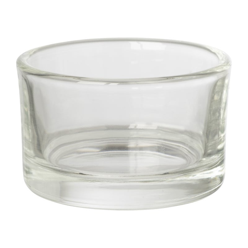 Theelichthouder helder - transparant - ø5x3.2 cm