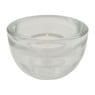 Theelichthouder glas basis - transparant - 8x4.5 cm