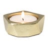 Theelichthouder achthoek - goud - ø5.5x2 cm