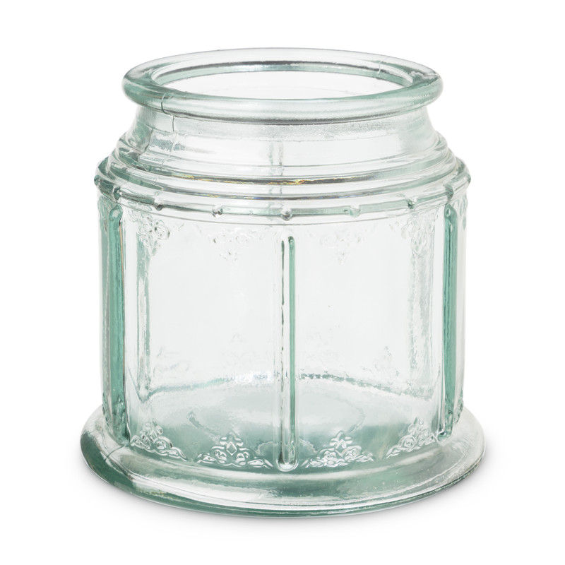Windlicht glas hoekig - 15x15 cm 