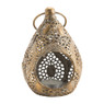 Theelichthouder Barok - met hengsel - 13x13x21 cm