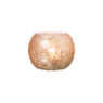Waxinelichthouder sparkle - bruin - ø9x6.5 cm
