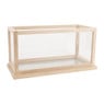 Decoratiebak hout/glas - 50x25 cm 