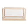 Decoratiebak hout/glas - 50x25 cm 