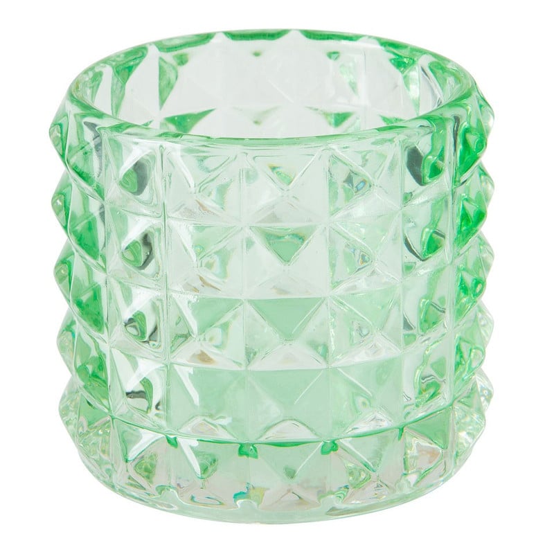 Theelichthouder blokje - lichtgroen