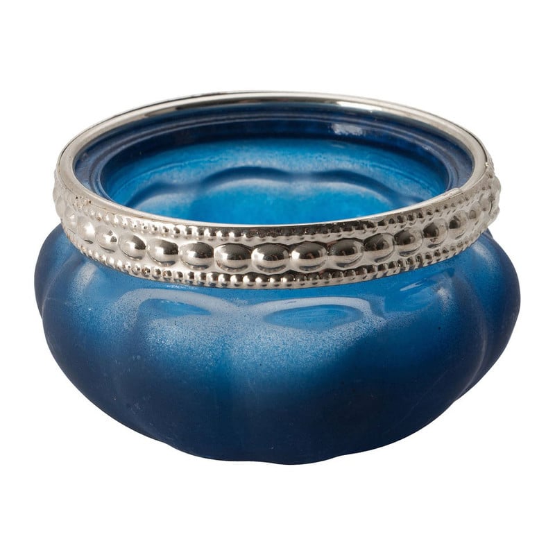 Theelichthouder Maroc - donkerblauw - 3.5x6 cm 
