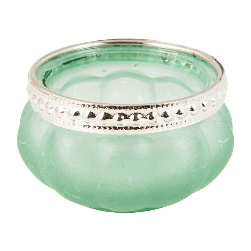 Theelichthouder Maroc - soft groen - 6 cm