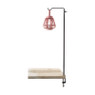 Theelichthouder bamboe - koraal - ⌀14x16 cm 