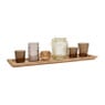 Decoratieplateau met theelichthouders - 50x14 cm
