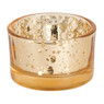 Waxinelichthouder laag - goud - 5x5x3 cm