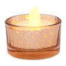 Waxinelichthouder laag - champagne - 5x5x3 cm