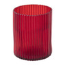 Waxinelichthouder klein - rood - ⌀9x11 cm