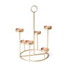 Waxinelichthouder tray - goudkleurig - set van 6 