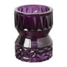 Waxinelichthouder zandloper klein - paars - ⌀7x9 cm