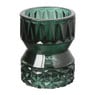 Waxinelichthouder zandloper klein - groen - ⌀7x9 cm