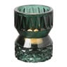 Waxinelichthouder zandloper klein - groen - ⌀7x9 cm