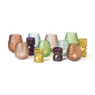 Waxinelichthouder zandloper groot - paars - ⌀7x13.7 cm