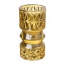 Waxinelichthouder zandloper groot - okergeel - ⌀7x13.7 cm