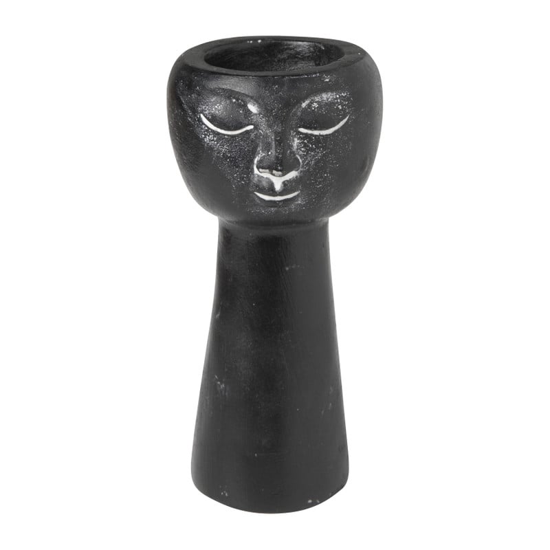 Waxinelichthouder gezicht - diverse varianten - ⌀6,5x14,8 cm