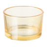 Waxinelichthouder laag - geel - ⌀5x3,2 cm