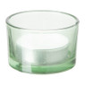 Waxinelichthouder laag - groen - ⌀5x3.2 cm