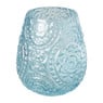 Waxinelichthouder bohemian - blauw - ø12.5x14.5 cm