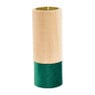 Theelichthouder hout/groen - groot - Ø5.5x15 cm 