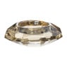 Theelichthouder Kristal - licht bruin -ø8x3 cm