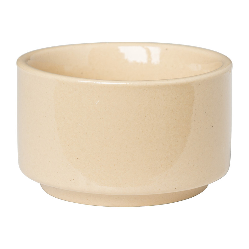 Theelichthouder mini - beige - ø5x3 cm