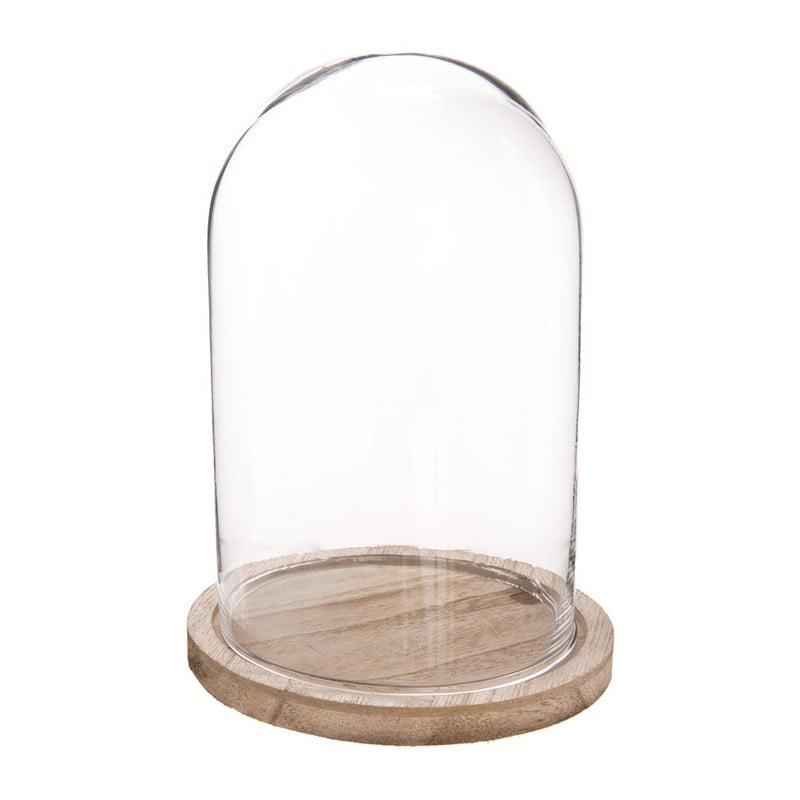 Stolp met houten plateau - 13x19 cm 