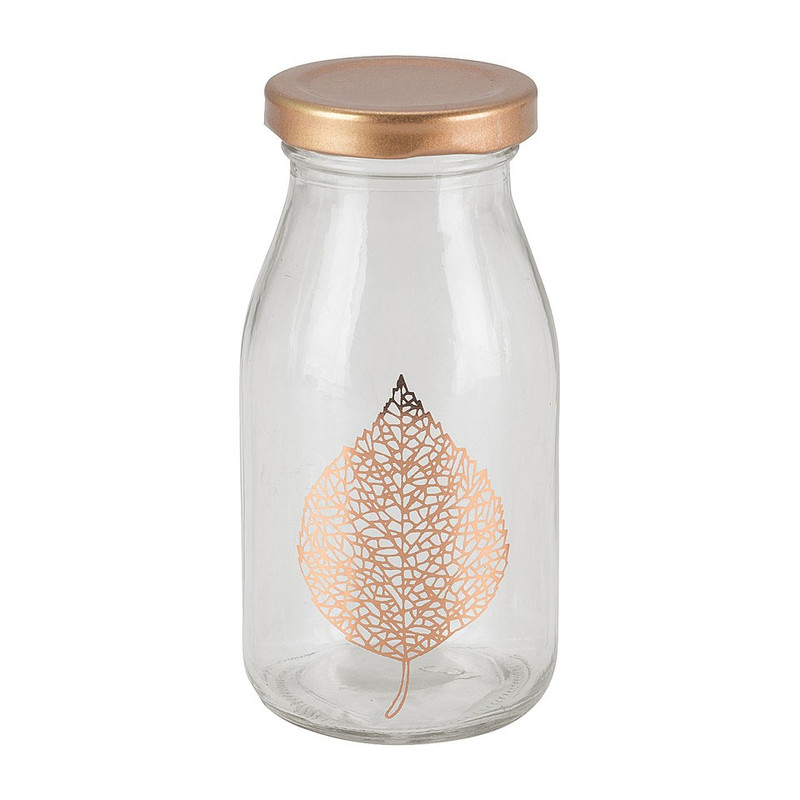 Potje met blad decor