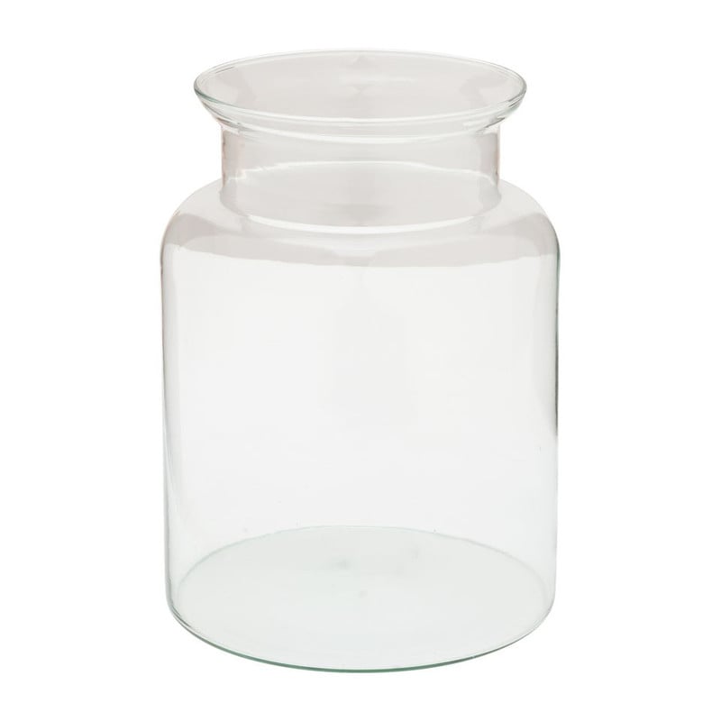 Vaas met kraag eco glas - 18.5x26 cm