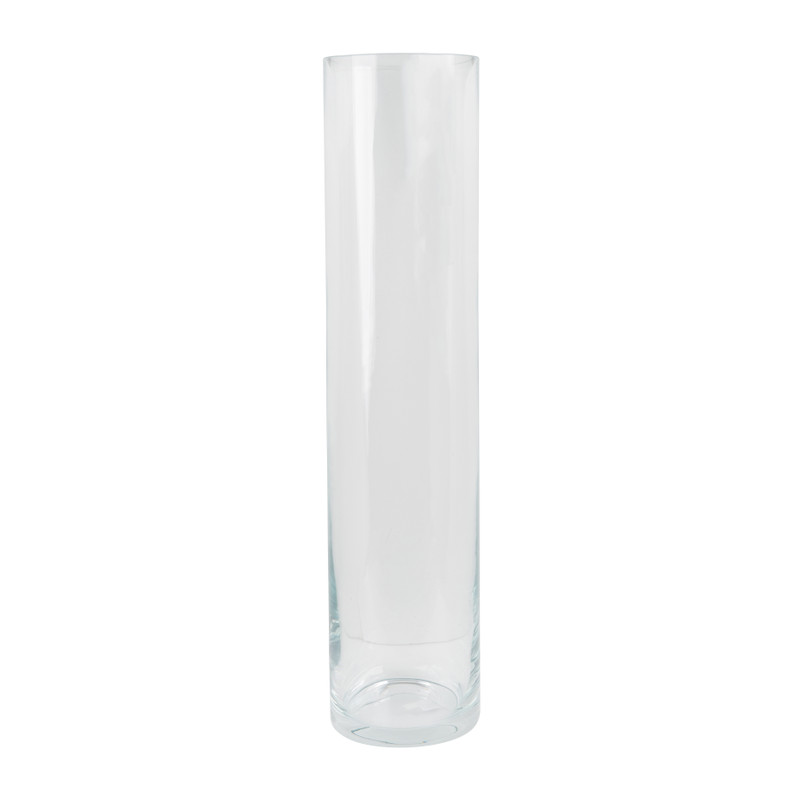 Hoge vaas - helder glas - 16x68 cm