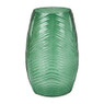 Vaas ribbel lang - groen - 20 cm 
