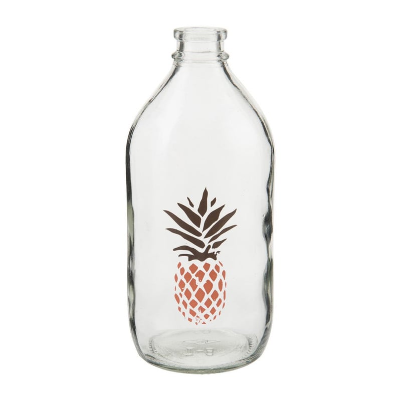 Vaas ananas - roze - 18 cm