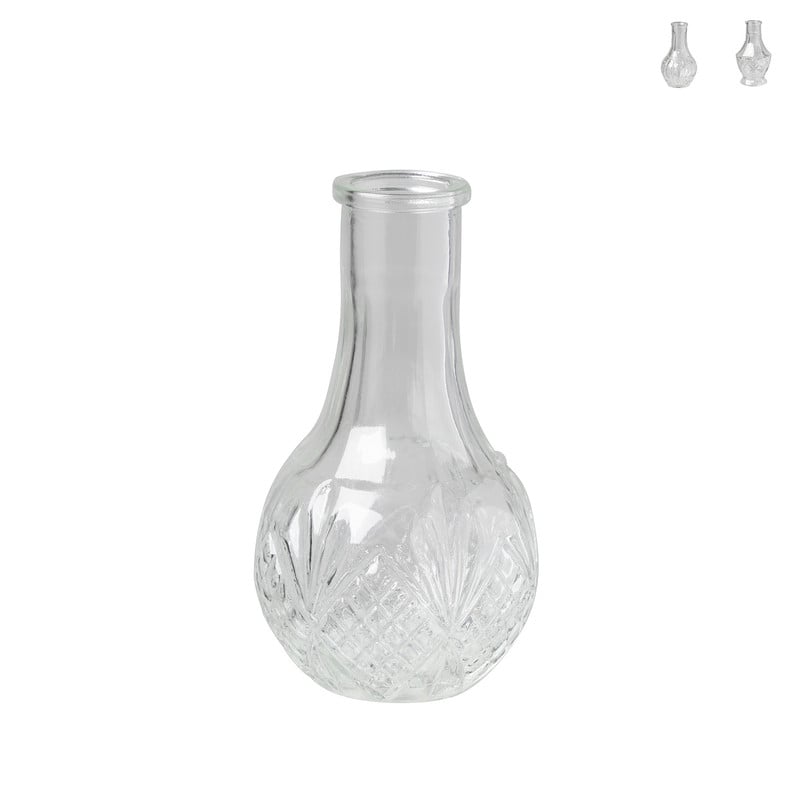Flesvaasje - diverse varianten - ø6x11.5 cm 