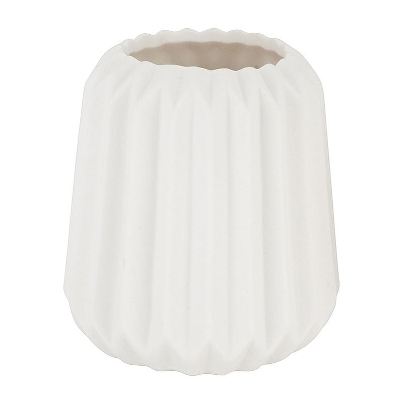 Vaasje klein diamant - 7x9cm - wit