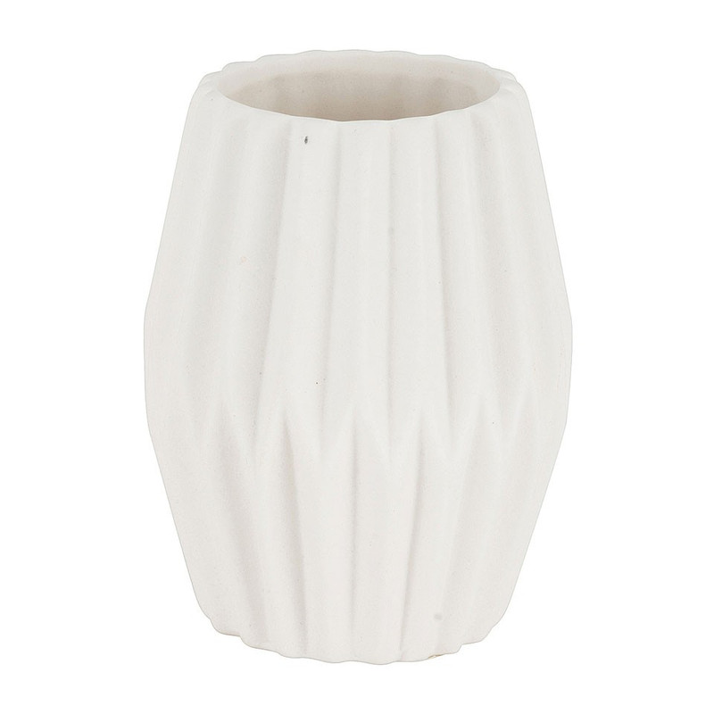 Vaasje klein diamant - 7x9cm - wit