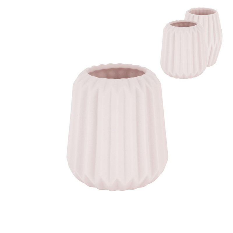 Vaasje klein diamant - 7x9cm - roze