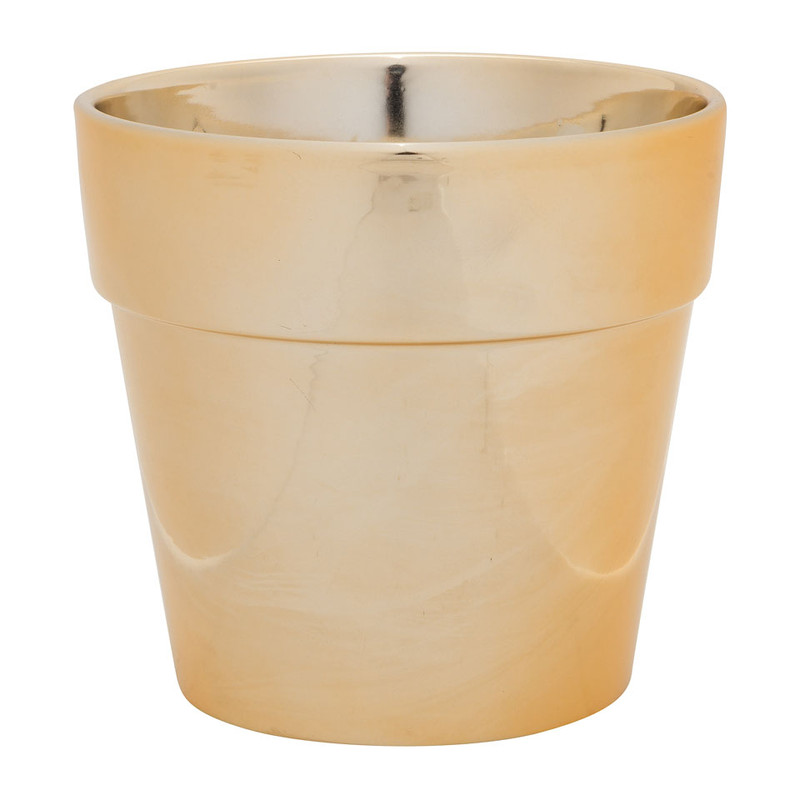 Gouden pot - 15x14 cm