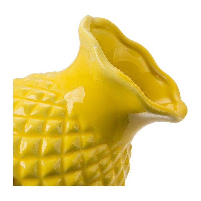 Vaas porselein - 14 cm - geel