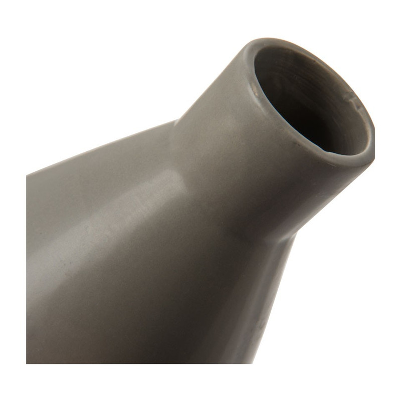 Vaas stoneware - 14 cm - grijs