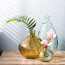 Vaas bol recycle geel - 32x32x34 cm