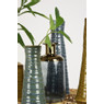 Vaas stoneware - blauw - 20 cm hoog